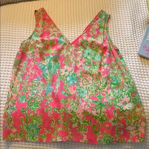 Lilly Pulitzer southern charm silk tank